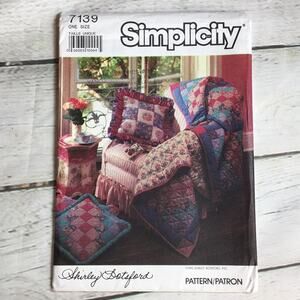 Vintage 1990 Simplicity School of Quilting‎ Pattern 7139 by Shirley Botsford